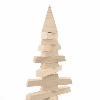 vidaXL Wooden Christmas Tree for Decoration 120 cm Solid Wood Pine