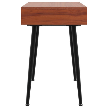 vidaXL Computer Desk with Drawer Brown 110x50x75 cm Engineered Wood