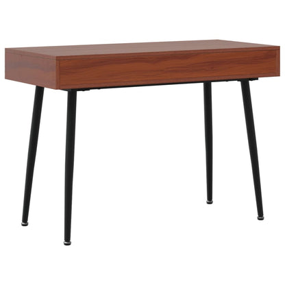 vidaXL Computer Desk with Drawer Brown 110x50x75 cm Engineered Wood