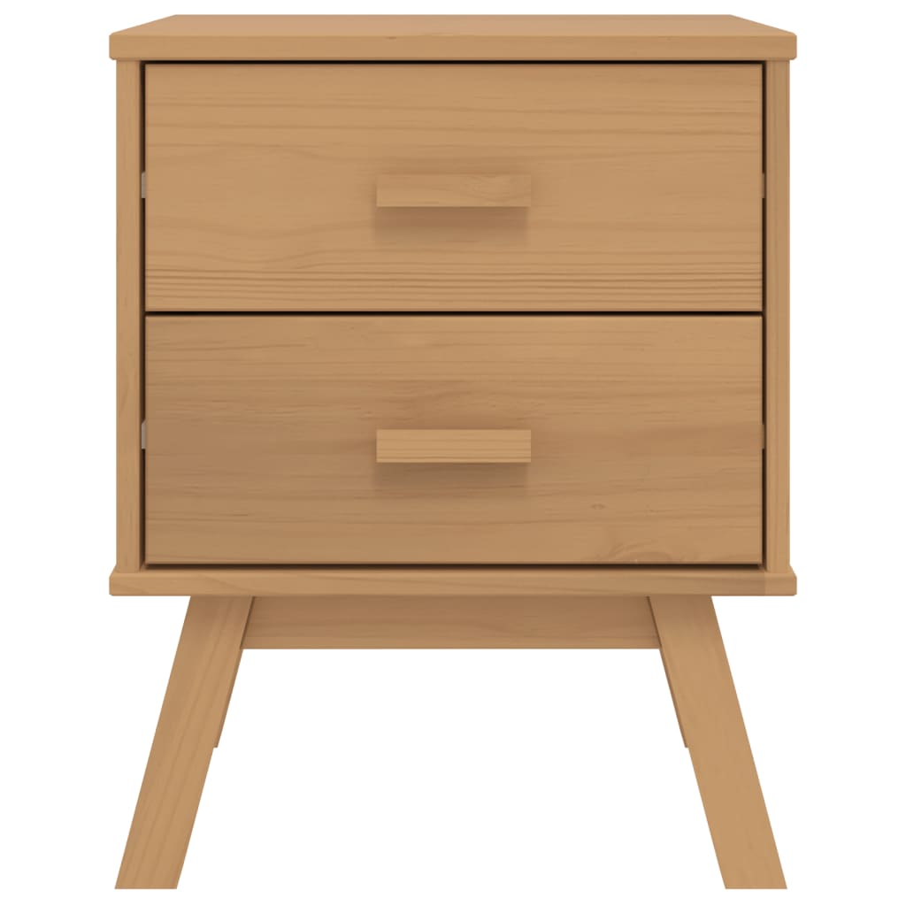 vidaXL Bedside Cabinet OLDEN Brown Solid Wood Pine