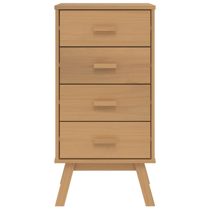 vidaXL Bedside Cabinet OLDEN Brown Solid Wood Pine