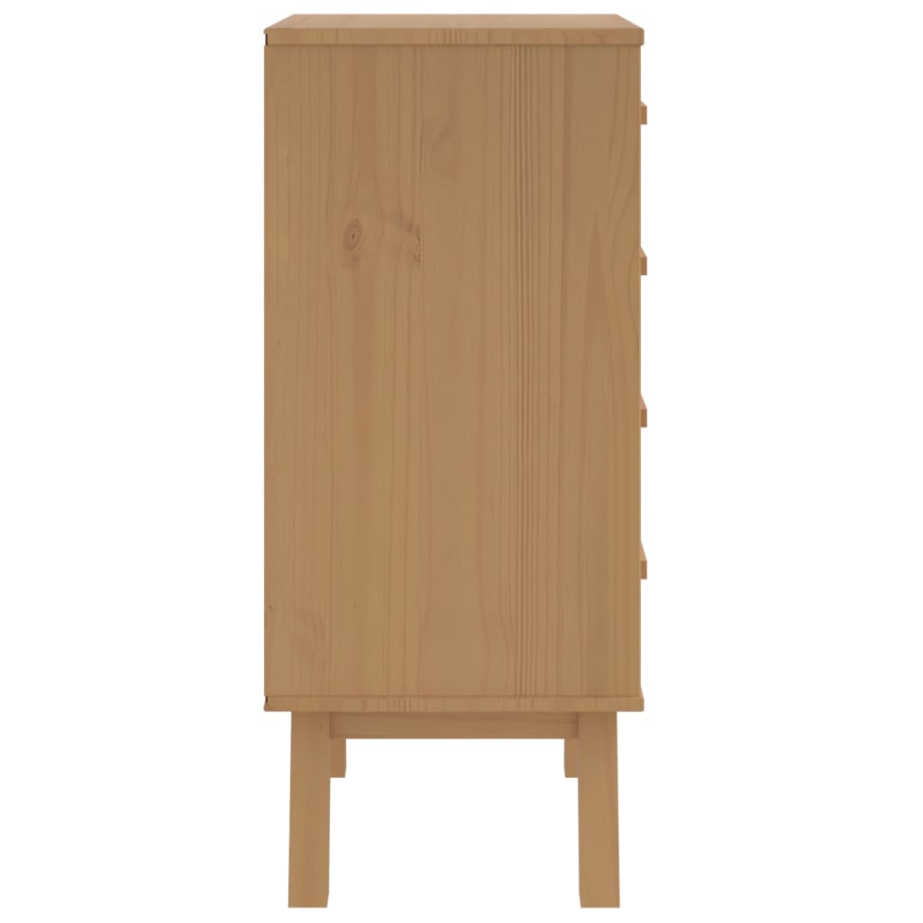vidaXL Bedside Cabinet OLDEN Brown Solid Wood Pine
