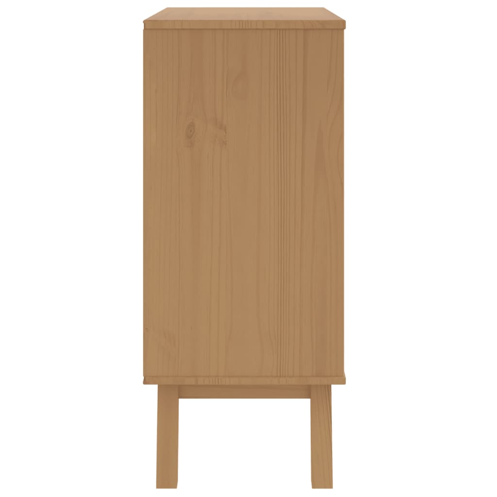 vidaXL Drawer Cabinet OLDEN Grey and Brown Solid Wood Pine
