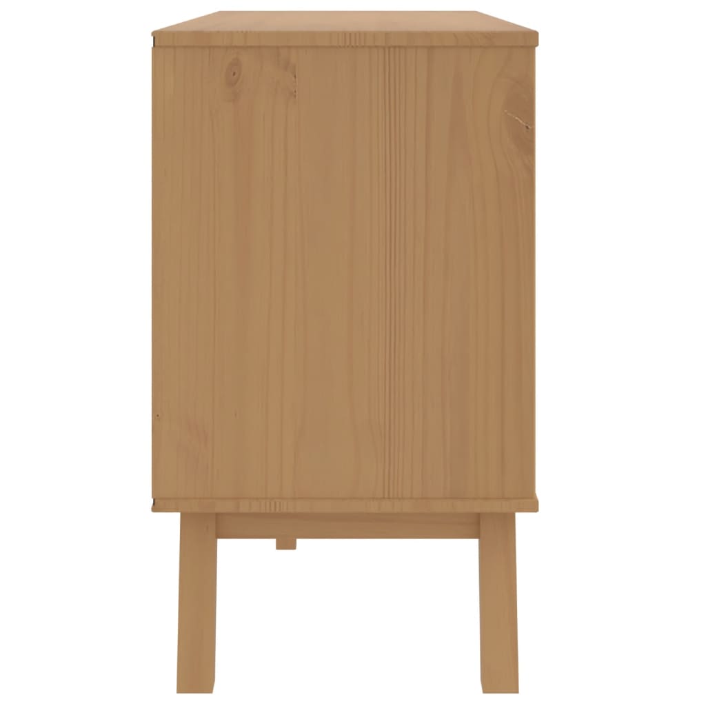 vidaXL Drawer Cabinet OLDEN Brown Solid Wood Pine