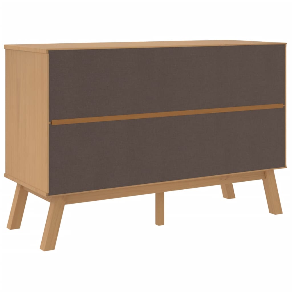 vidaXL Drawer Cabinet OLDEN Brown Solid Wood Pine