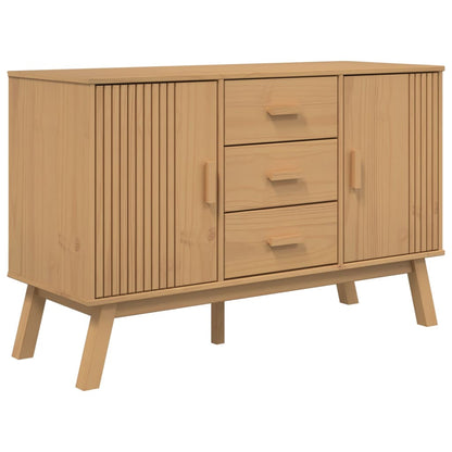 vidaXL Sideboard "OLDEN" Brown 114x43x73,5cm Solid Wood Pine
