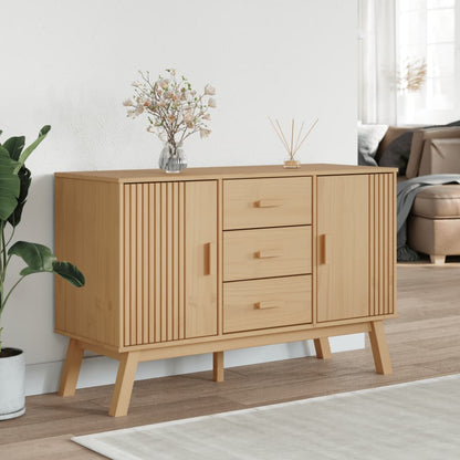 vidaXL Sideboard OLDEN Brown 114x43x73.5cm Solid Wood Pine