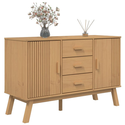 vidaXL Sideboard "OLDEN" Brown 114x43x73,5cm Solid Wood Pine
