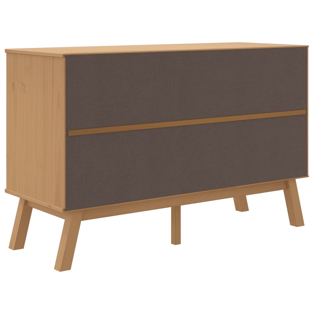 vidaXL Sideboard "OLDEN" Brown 114x43x73,5cm Solid Wood Pine