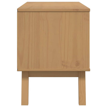 vidaXL TV Cabinet OLDEN Brown 114x43x57 cm Solid Wood Pine