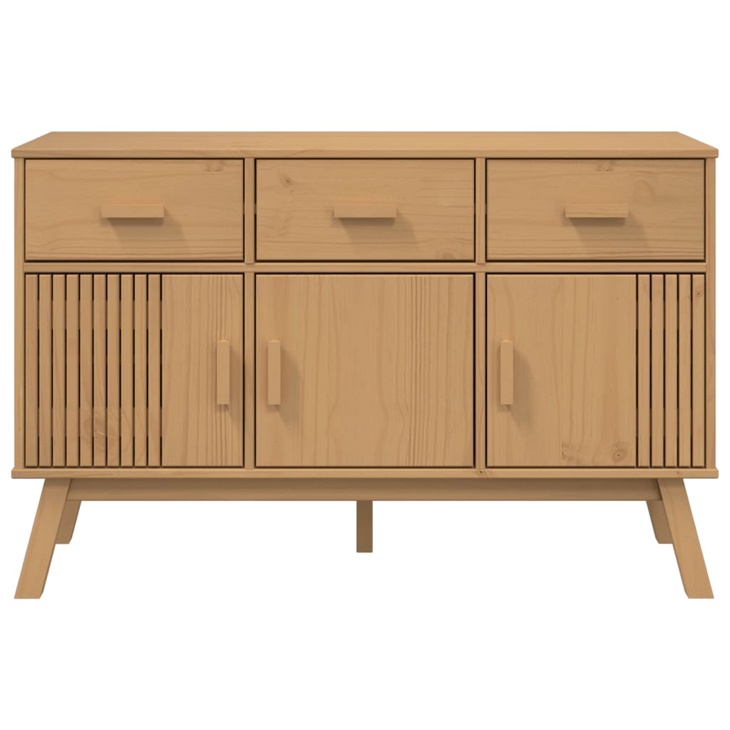vidaXL Sideboard OLDEN Brown 114x43x73.5 cm Solid Wood Pine
