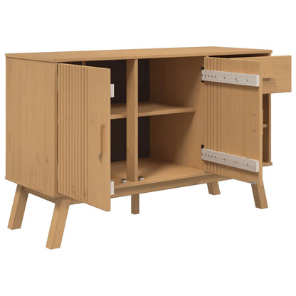 vidaXL Sideboard "OLDEN" Brown 114x43x73,5 cm Solid Wood Pine