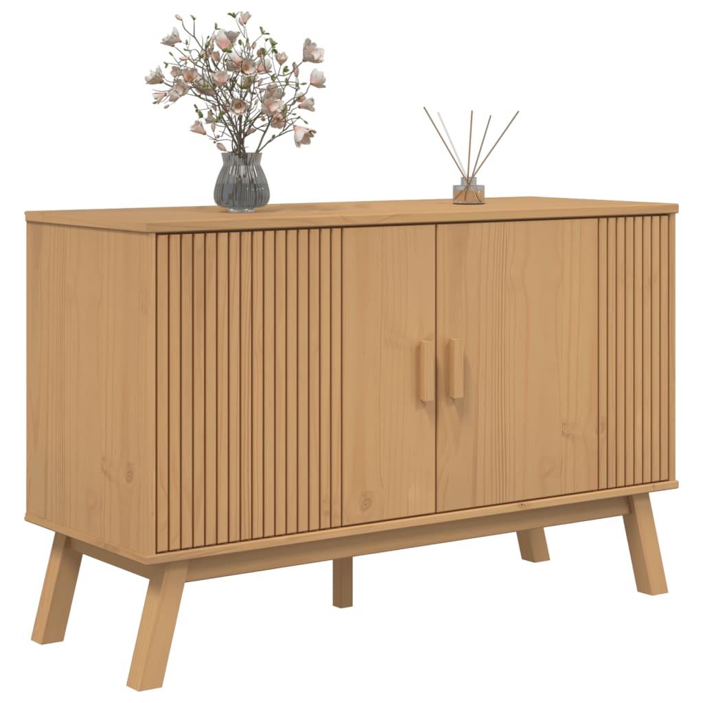 vidaXL Sideboard OLDEN Brown 114x43x73.5 cm Solid Wood Pine
