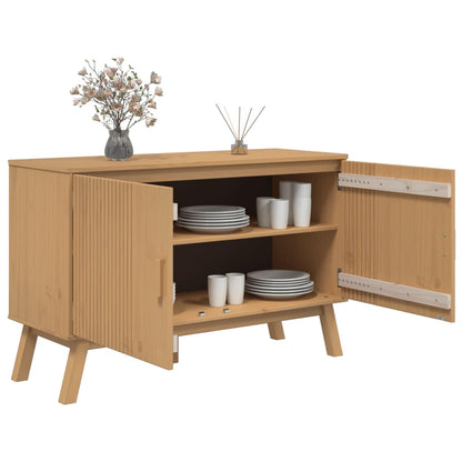 vidaXL Sideboard OLDEN Brown 114x43x73.5 cm Solid Wood Pine