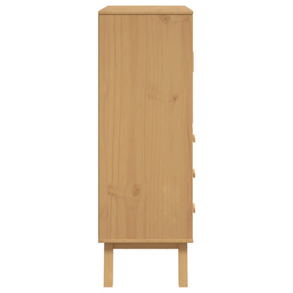 vidaXL Highboard OLDEN Brown 85x43x125 cm Solid Wood Pine