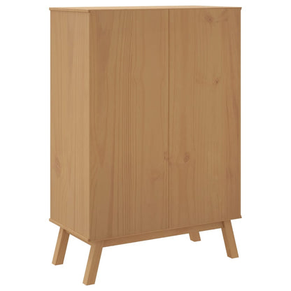 vidaXL Highboard "OLDEN" Brown 85x43x125 cm Solid Wood Pine
