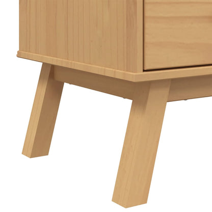 vidaXL Highboard "OLDEN" Brown 85x43x125 cm Solid Wood Pine