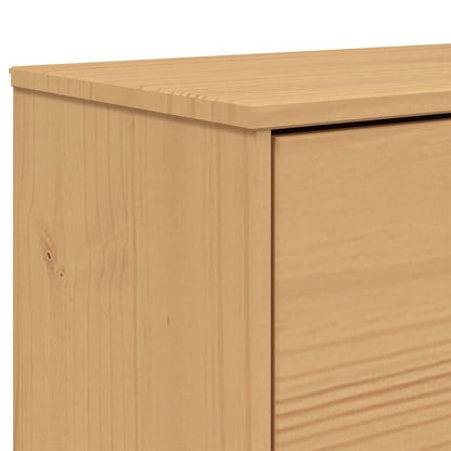 vidaXL Shoe Cabinet OLDEN Brown 55x35x120cm Solid Wood Pine