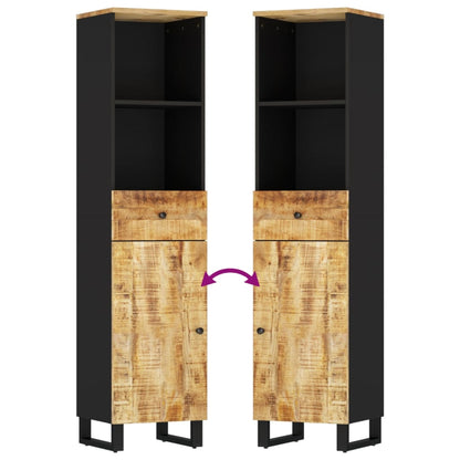 vidaXL 3 Piece Bathroom Furniture Set Solid Wood Mango