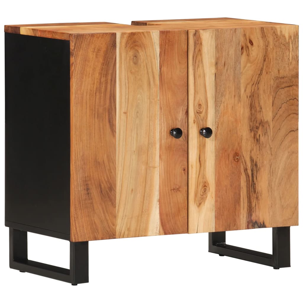 vidaXL 3 Piece Bathroom Furniture Set Solid Wood Acacia