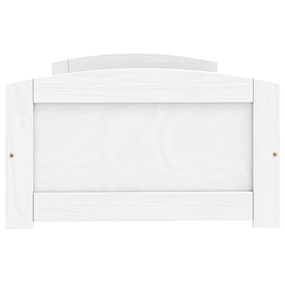 vidaXL Day Bed with 2 Drawers without Mattress "IRUN" White 90x200 cm