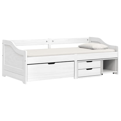 vidaXL Day Bed | White | Solid pinewood, engineered wood | Single | Day Bed