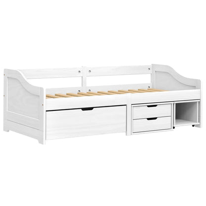 vidaXL Day Bed | White | Solid pinewood, engineered wood | Single | Day Bed