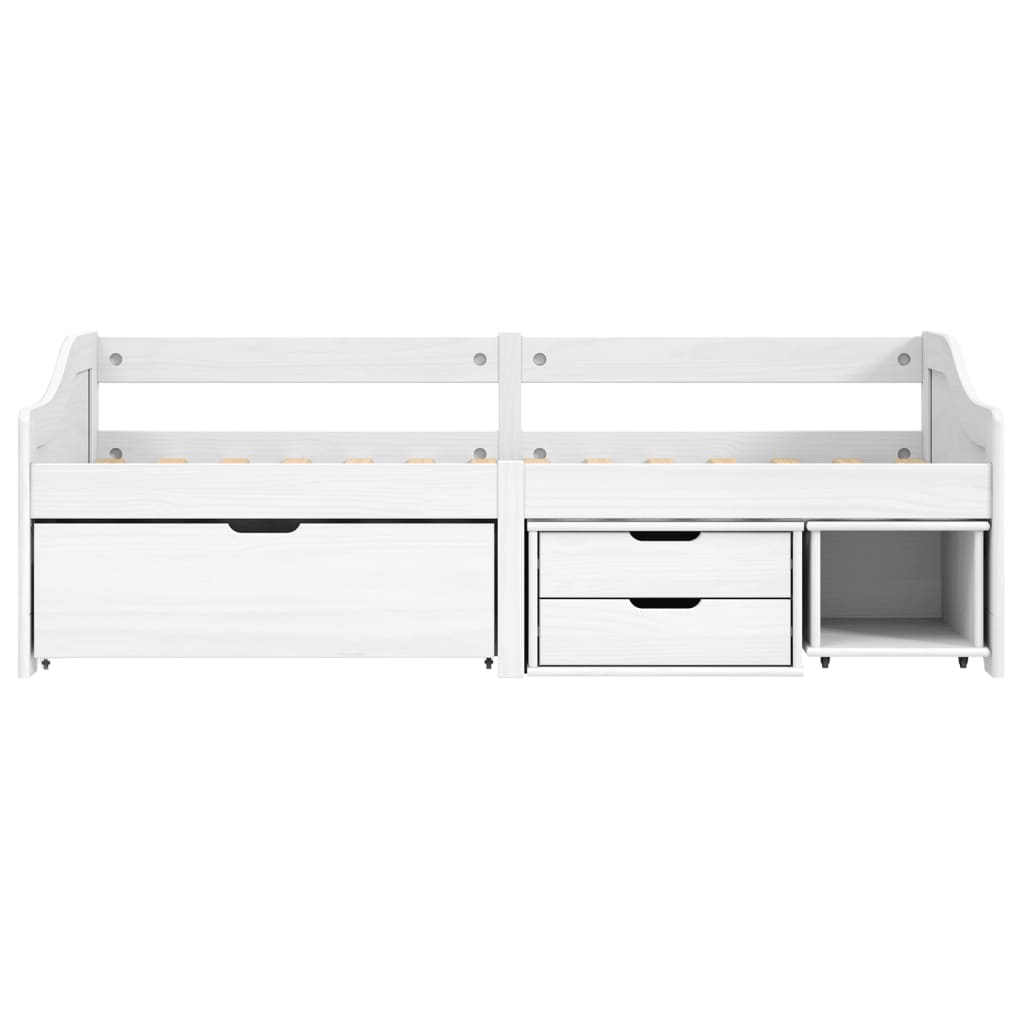 vidaXL Day Bed | White | Solid pinewood, engineered wood | Single | Day Bed