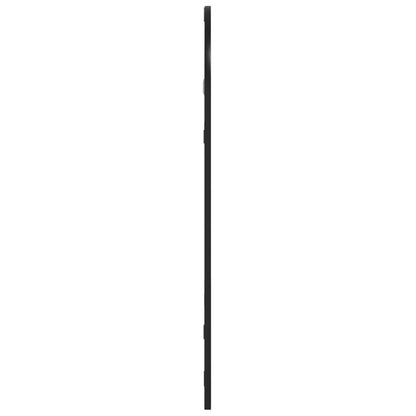 vidaXL Wall Mirror Black 30x60 cm Arch Iron