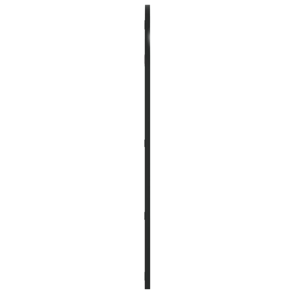 vidaXL Wall Mirror Black 40x80 cm Arch Iron