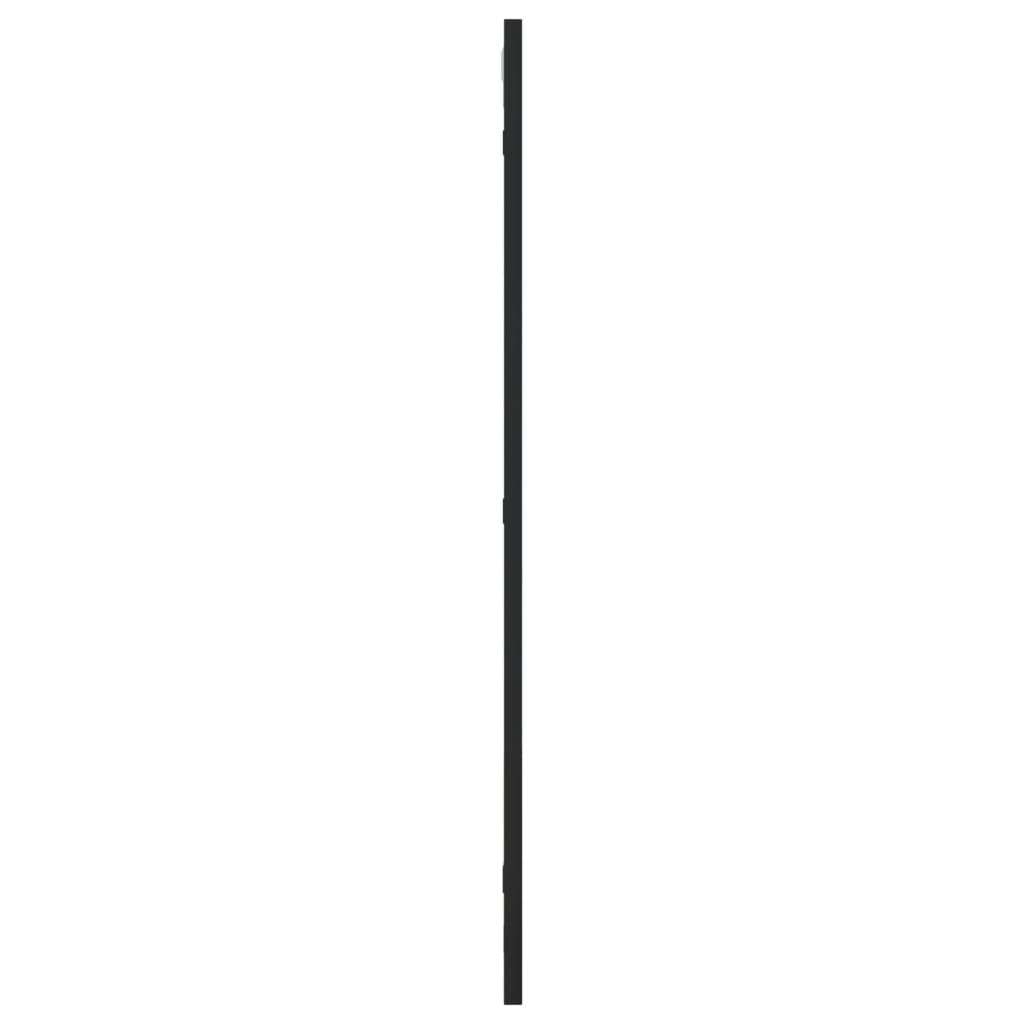 vidaXL Wall Mirror Black 40x80 cm Rectangle Iron