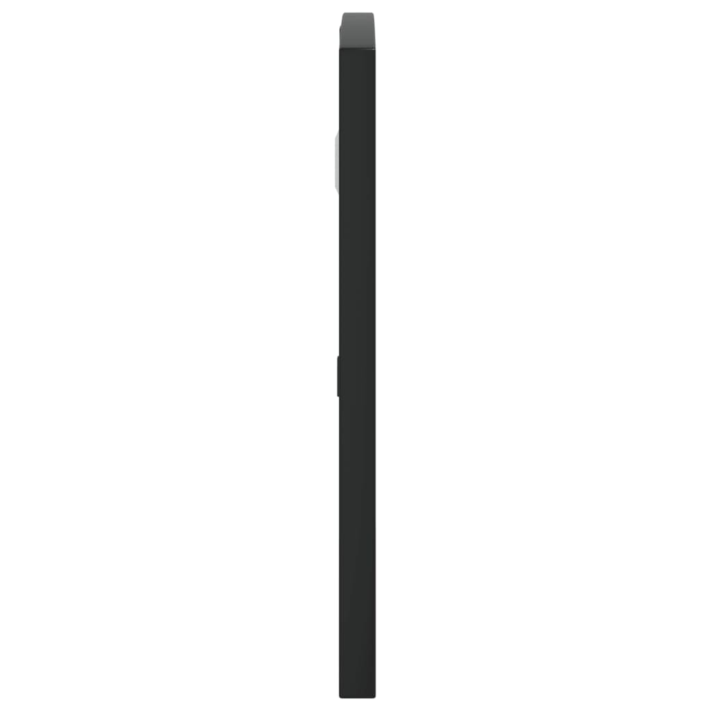 vidaXL Wall Mirror Black 60x30 cm Arch Iron