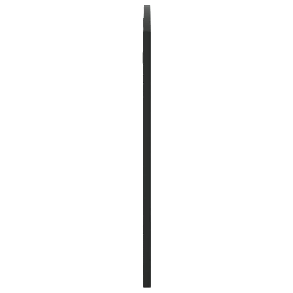 vidaXL Wall Mirror Black 100x60 cm Arch Iron
