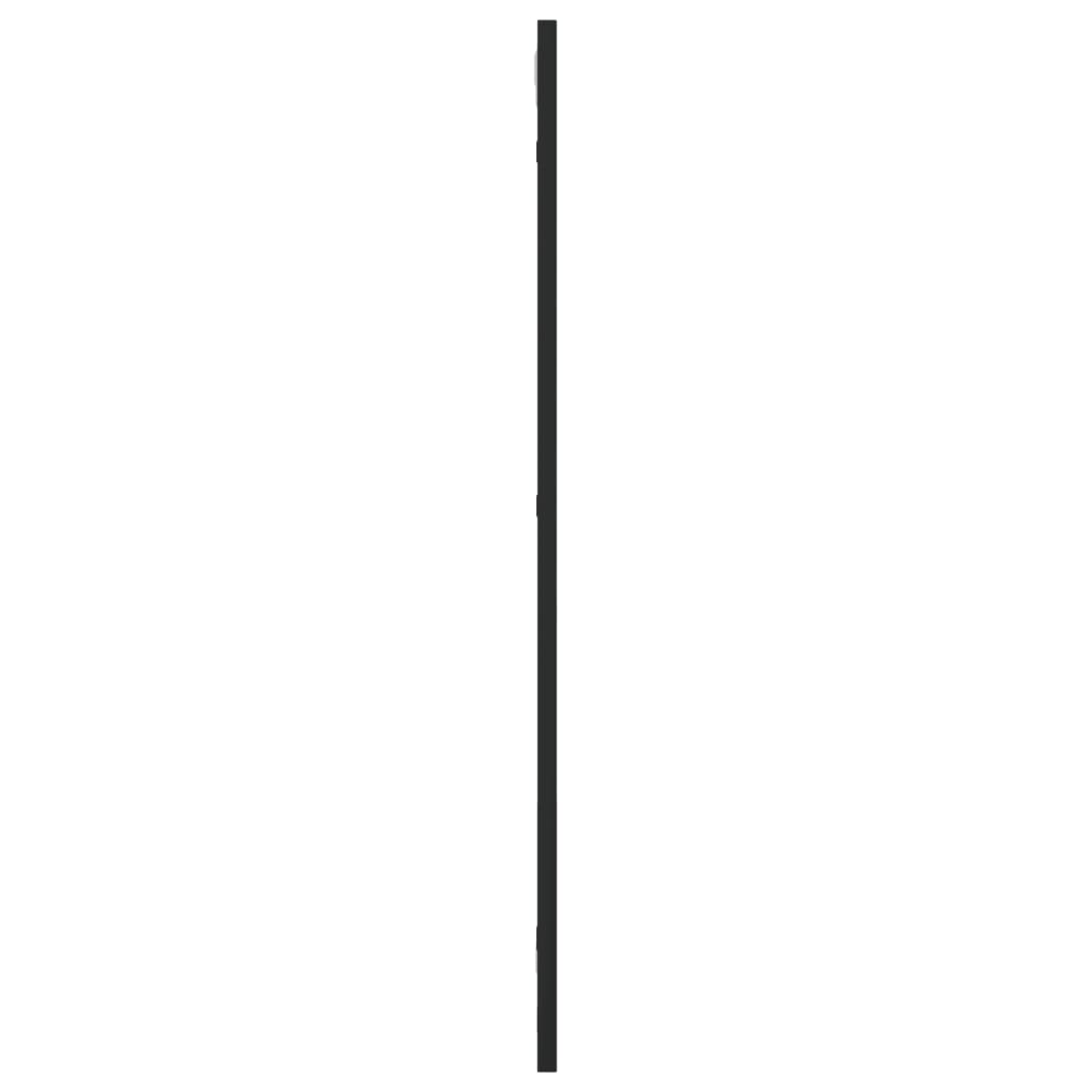 vidaXL Wall Mirror Black 30x80 cm Rectangle Iron