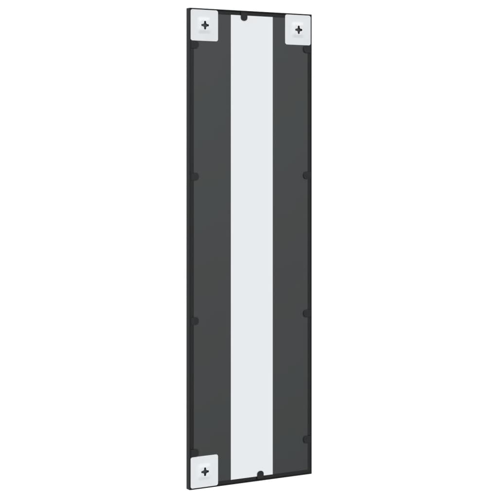 vidaXL Wall Mirror Black 30x100 cm Rectangle Iron