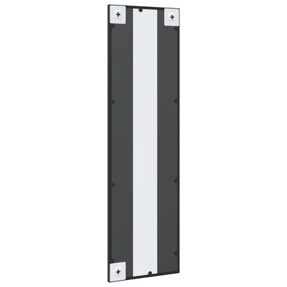 vidaXL Wall Mirror Black 30x100 cm Rectangle Iron