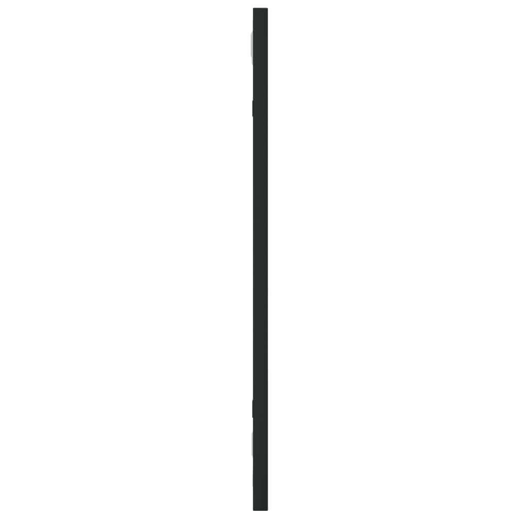 vidaXL Wall Mirror Black 20x50 cm Rectangle Iron