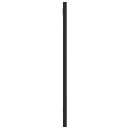 vidaXL Wall Mirror Black 20x50 cm Rectangle Iron
