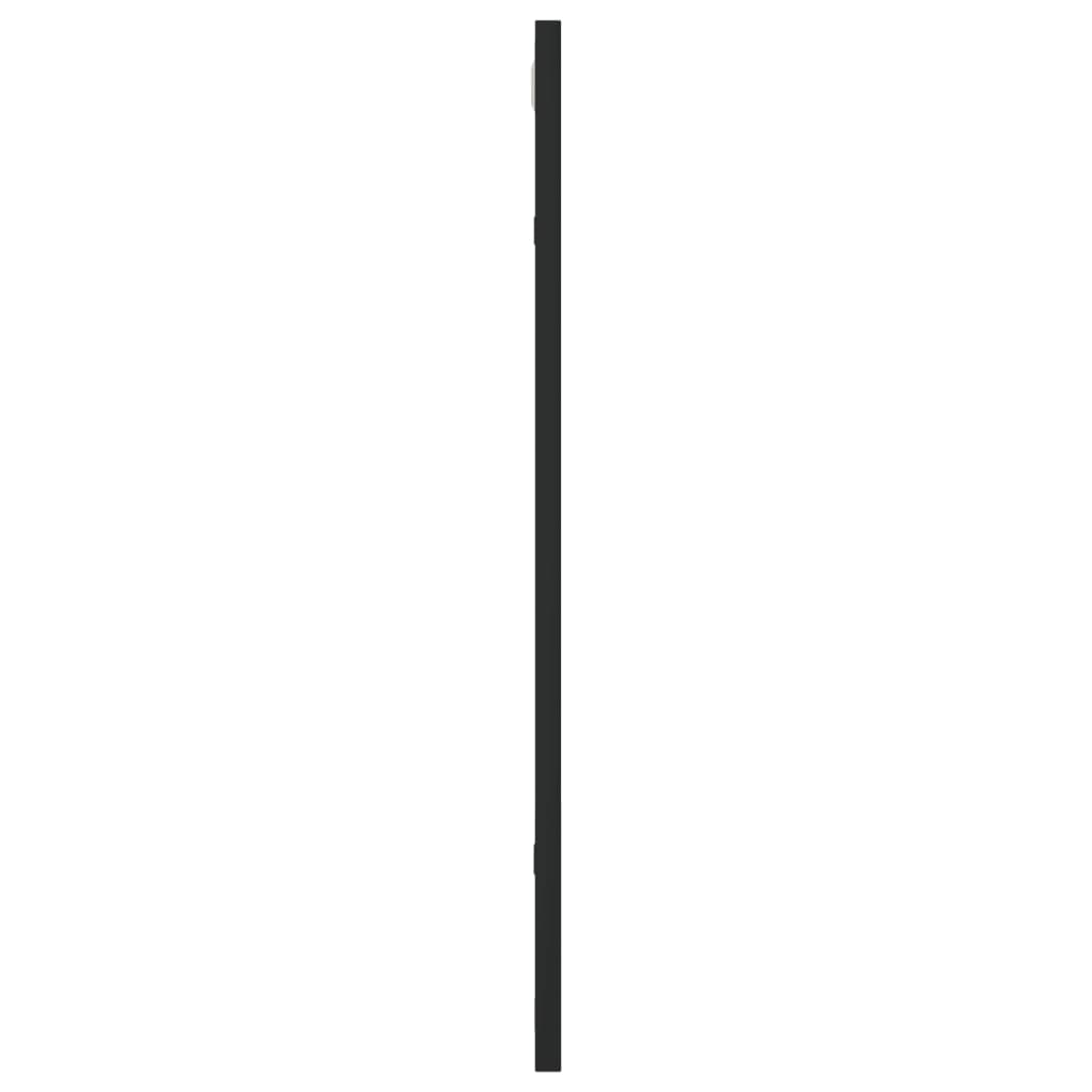 vidaXL Wall Mirror Black 50x60 cm Rectangle Iron
