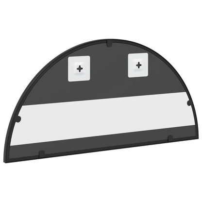vidaXL Wall Mirror Black 60x30 cm Arch Iron