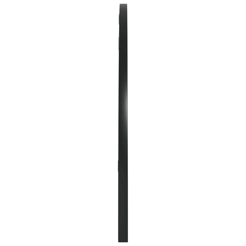 vidaXL Wall Mirror Black 80x40 cm Arch Iron