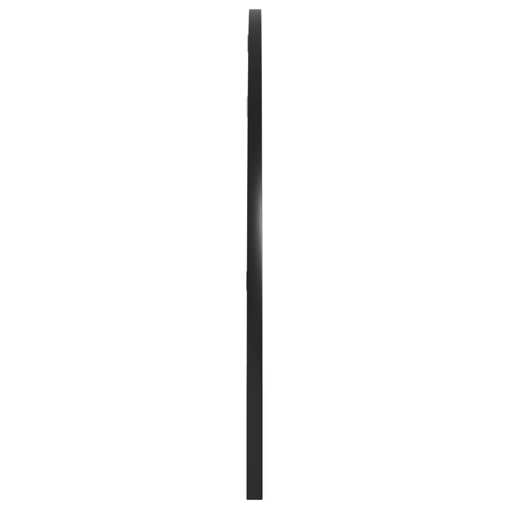 vidaXL Wall Mirror Black 100x50 cm Arch Iron