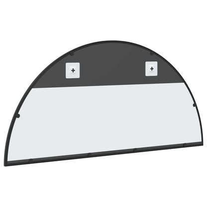 vidaXL Wall Mirror Black 100x50 cm Arch Iron