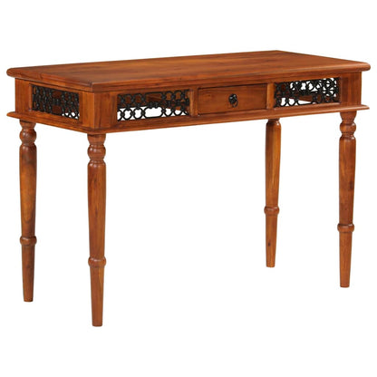 vidaXL Desk with Drawer 110x50x76 cm Solid Wood Acacia