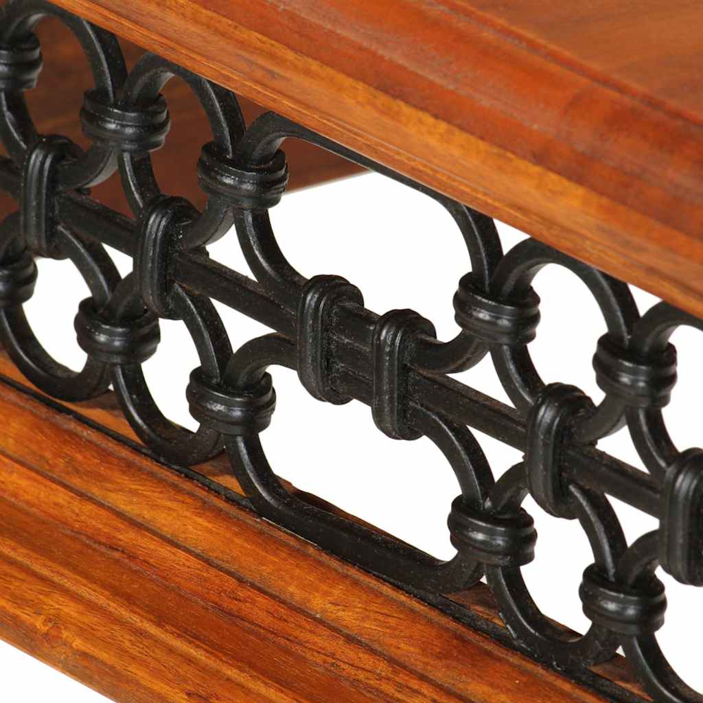 vidaXL Desk with Drawer 110x50x76 cm Solid Wood Acacia