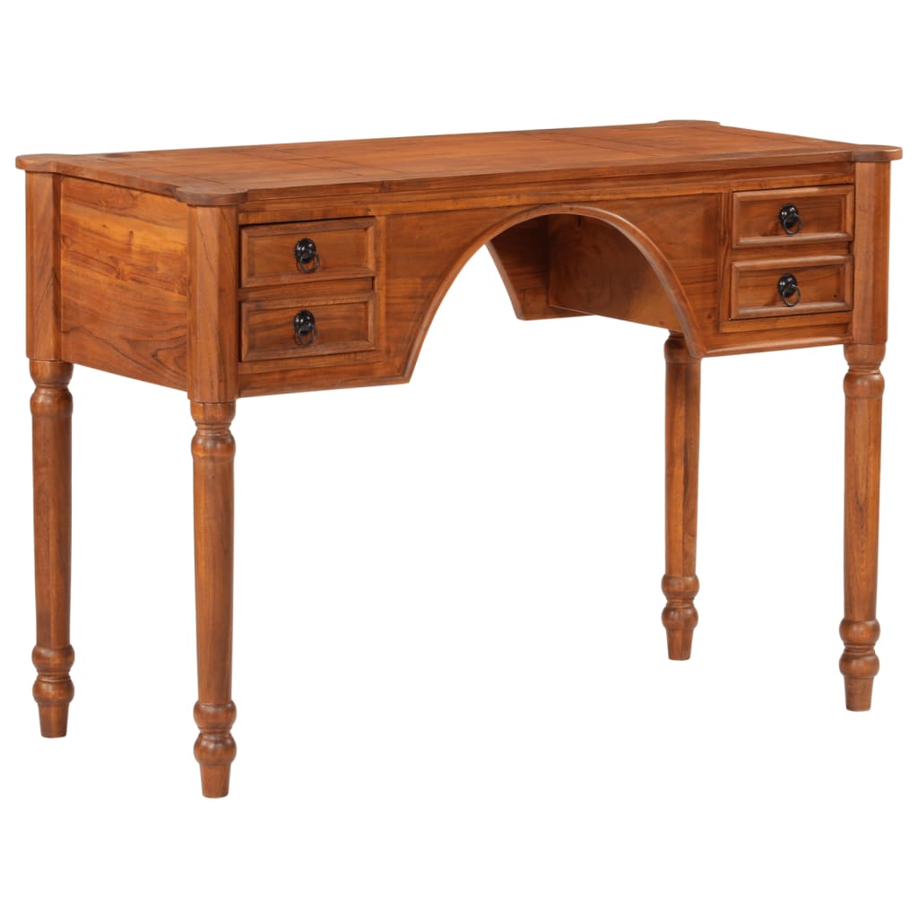 vidaXL Desk with Drawers 110x50x76 cm Solid Wood Acacia