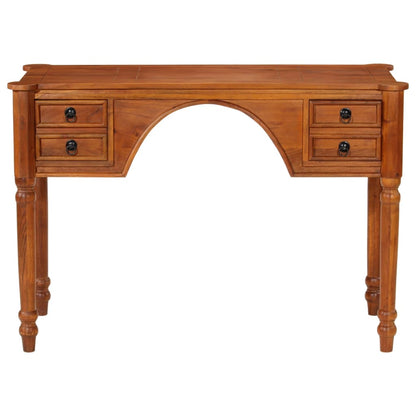 vidaXL Desk with Drawers 110x50x76 cm Solid Wood Acacia