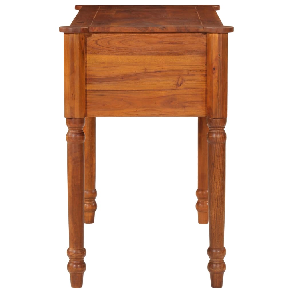 vidaXL Desk with Drawers 110x50x76 cm Solid Wood Acacia