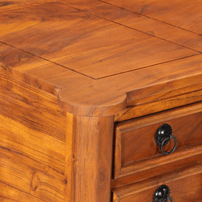 vidaXL Desk with Drawers 110x50x76 cm Solid Wood Acacia
