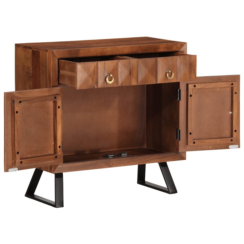 vidaXL Drawer Cabinet Honey Brown 70x35x70 cm Solid Wood Acacia